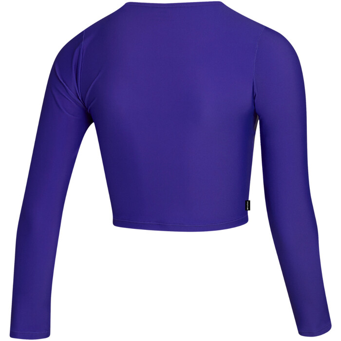 2024 Mystic Womens Sunn Long Sleeve Crop Rash Vest 35001.240173 - Purple